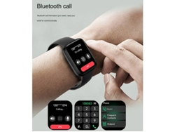 Smartwatch con posicionamiento GPS, Bluetooth, llamadas, multideporte, monitorización de salud, running, voz, blanco, Bestvite