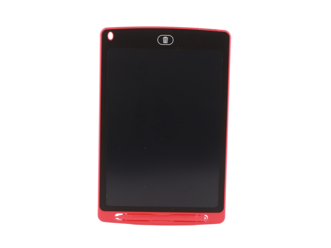 NEVEANCE Tableta de Dibujo LCD 10 Pulgadas Roja con Botón de Borrado y Soporte para Bolígrafo Seguro Ideal para Niños y Niñas Pequeños