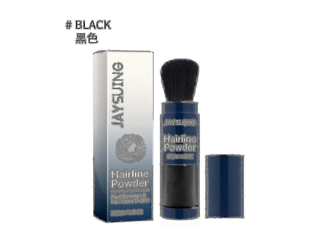 Jaysuing Hair Dense Hair Fiber Powder Thick Hair Fluffy Color Filling Hairline Refreshing Oil Control Powder Black 8g Black 8g