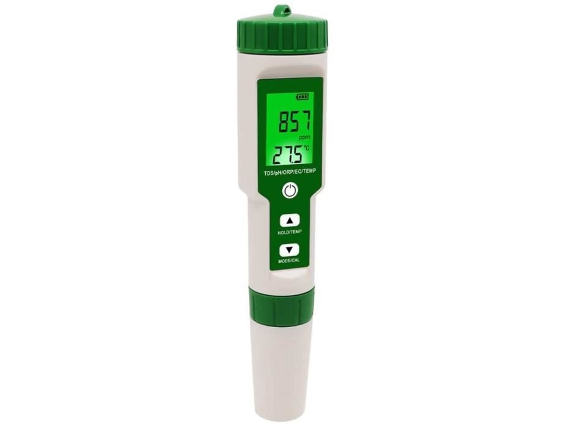 Probador de calidad del agua digital de alta precisión 5 en 1 Ph-Tds-Ec-Orp