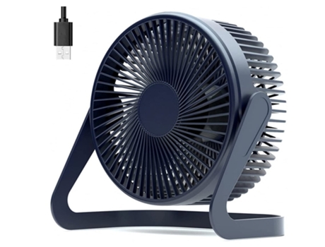 Mini ventilador USB ventilador de escritorio mini USB de 5 pulgadas ventilador de escritorio personal portátil ventilador de refrigeración azul BIS...