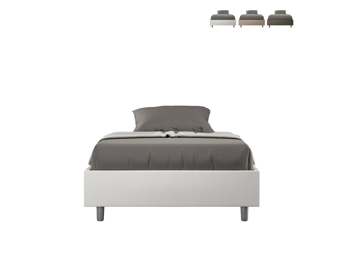 Cama doble 140x200 sommier francés contenedor Azelia F