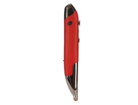 HURRISE Wire Pen Portátil Mouse Pen Touch Head 2.4G Modo Dual Teclado de computadora Gris Plata Rojo