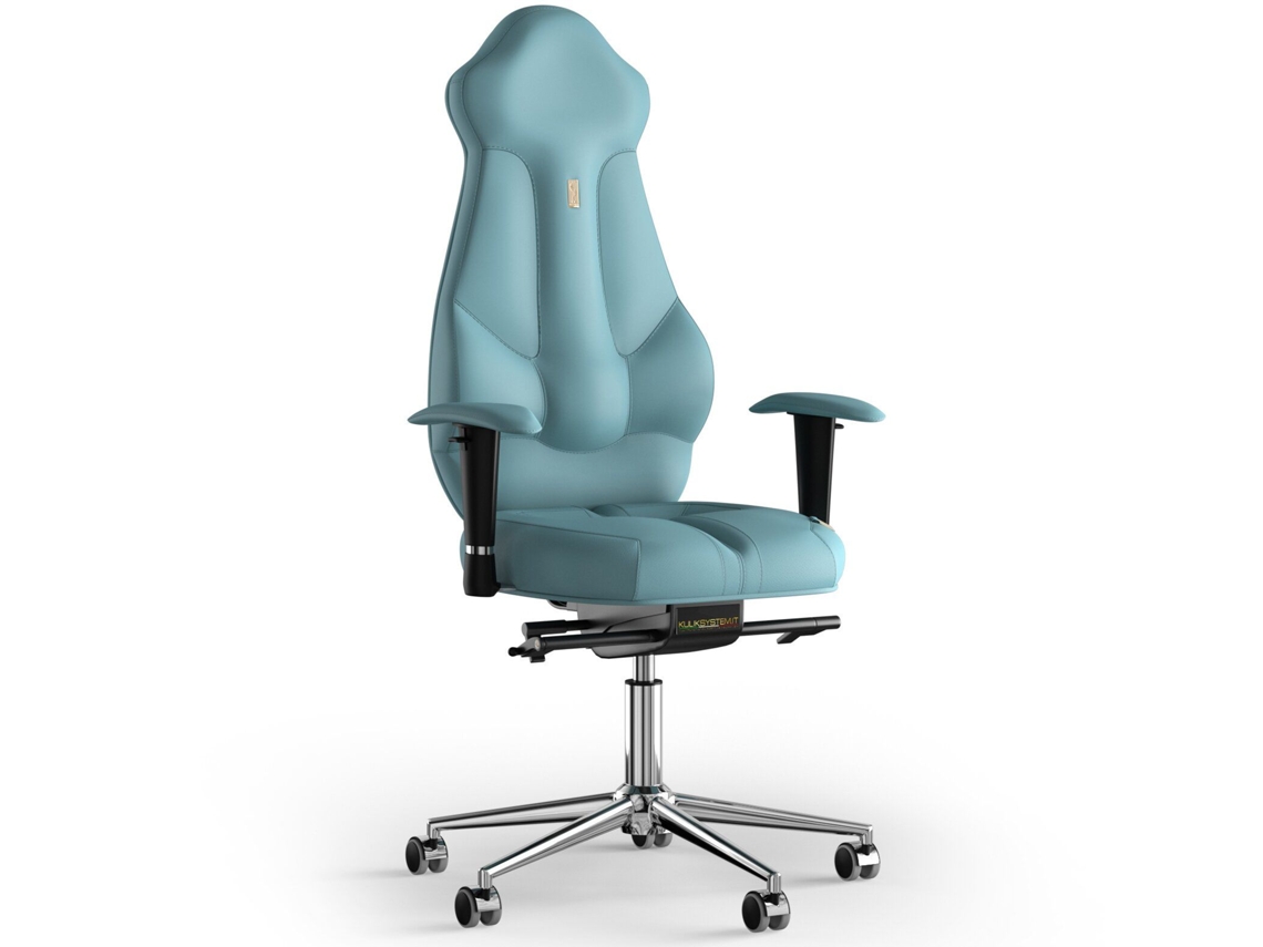 Silla de Escritorio Ergonomica KULIK Imperial PU Cuero (Azul -130x50x50cm)