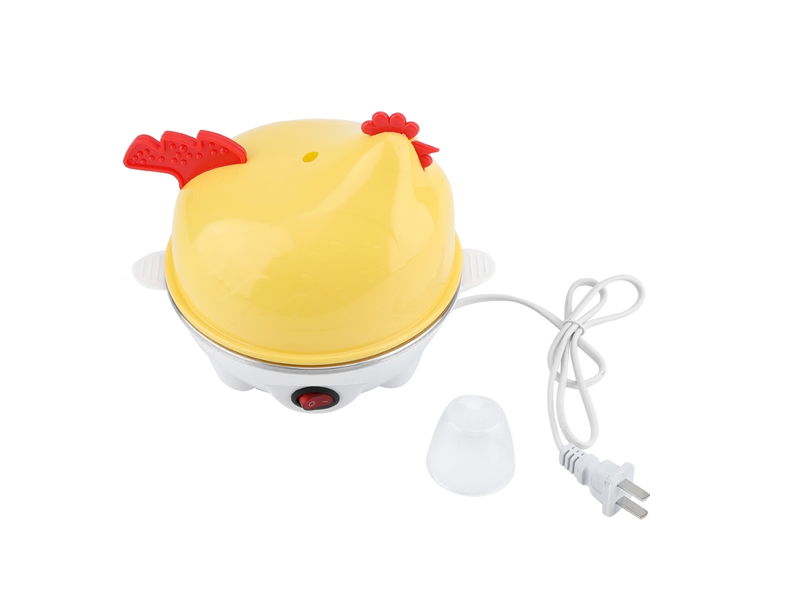 Cocedor De Huevos Eléctrico Multifuncional, Diseño De Gallina, Plástico Anti-secado, Con Placa De Acero Inoxidable.