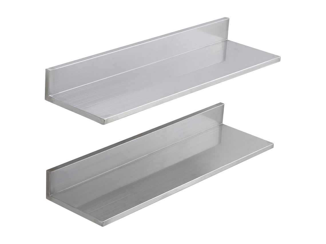 Estante de pared de acero inoxidable Succebuy de 30 x 8,6 para cocina y restaurante