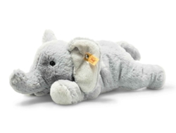 Elefante de peluche Elna de Steiff, bonito juguete gris, 28 cm