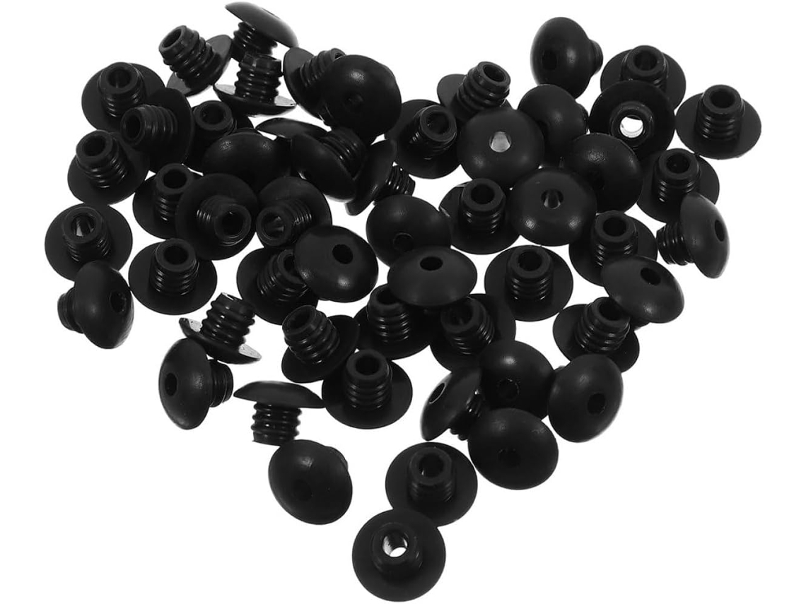 100 Topes Ganchos Panel Perforado 1/4 Pulgada Anillos