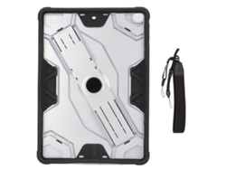 Capa Protetora Para Tablet Ios 9.7 2018/2017 Ultrafina Anti-queda Tpu Com Alça Ajustável Prata