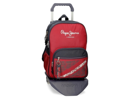 Mochila Escolar PEPE JEANS (30 x 40 x 13 - Poliéster - Rojo)