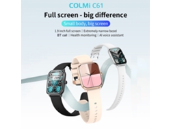 Pulsera inteligente Colmi C61 de tejido IPS de 1,9 pulgadas... EOOCOO (Reloj deportivo para monitorización de la salud)