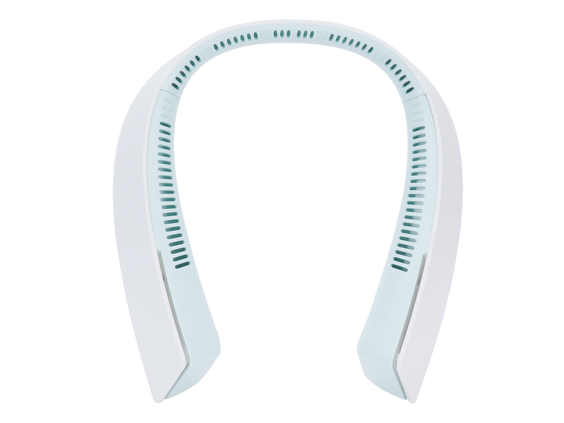 Ventilador De Cuello Portátil Usb Sin Aspas De Gran Capacidad Para Viajes Y Deportes (verde)