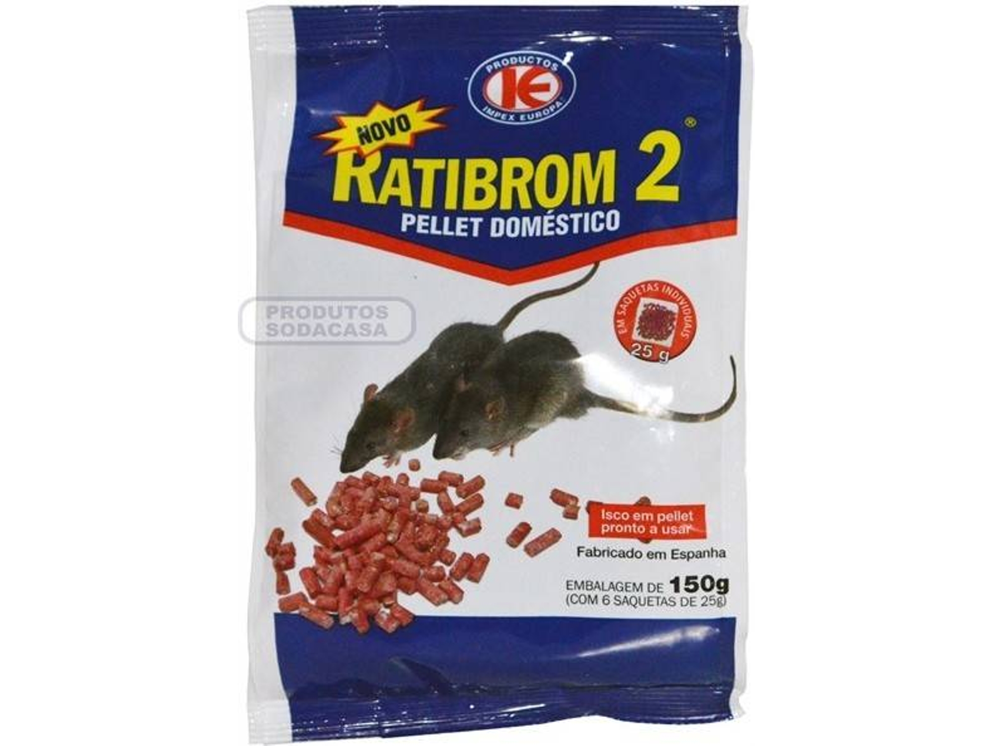 Raticida RATIBROM 2 Pellets (150 g)