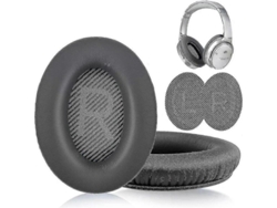 Almohadillas Para Auriculares Bose Qc35/25/15, De Suave Piel Sintética, Color Gris Oscuro.