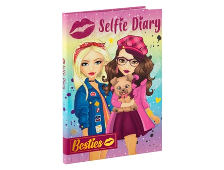 Diário besties selfie com caneta mágica