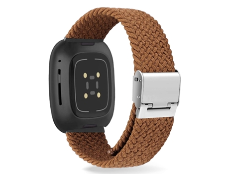 Correa Pulsera Trenzada Flexible para Fitbit by Google Versa 3 Marrón