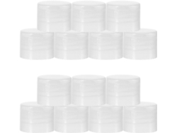Paquete De 100 Tapas Abatibles De Plástico Pp Transparente De 28 Mm, Tapas Dispensadoras A Prueba De Fugas
