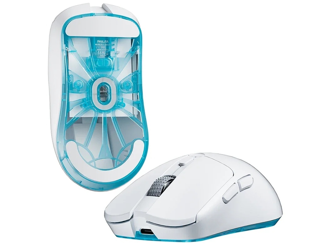 YIZHOOD S450 Young Mouse DPI26000 Cableado Paw3395 Modo Dual 2.4g Ligero E-Sports Office Pc Accesorios para Jugadores Regalos Azul