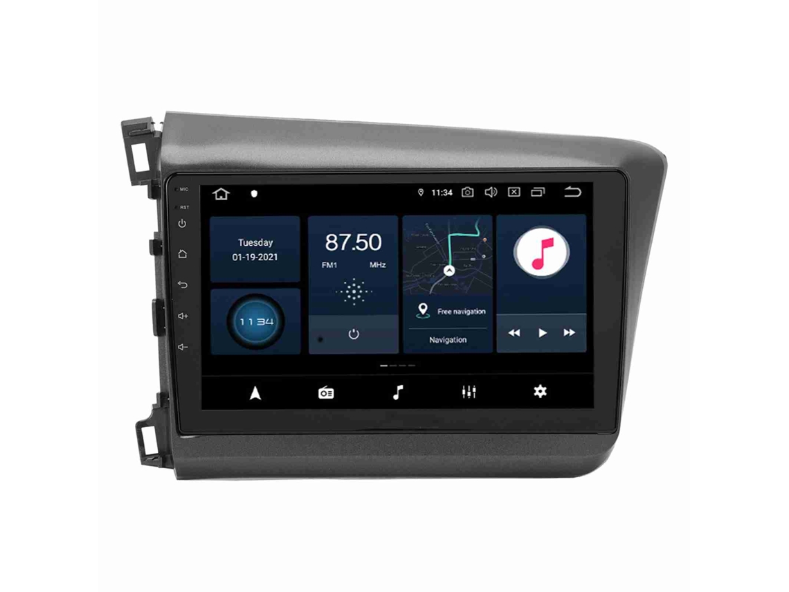 Radio estéreo para coche, reproductor multimedia con pantalla táctil de 9 pulgadas y enlace de espejo, navegación GPS de repuesto para Civic 2012-2015