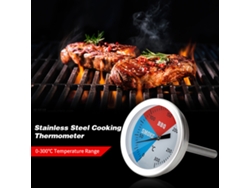 Termómetro De Cocina De Acero Inoxidable 304 Con Manómetro De 0 A 300 °c Para Barbacoa, Parrilla Y Horno.