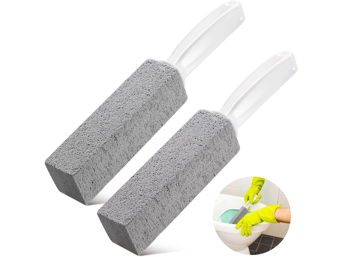 2 paquetes de limpiador de inodoro para eliminar manchas de cal, anillos y suciedad | Sin marca