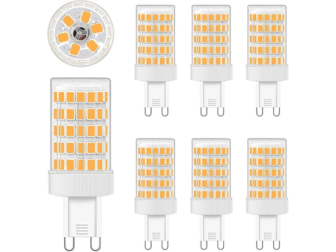 Omni-6pcs Bombillas Led G9 10w 2700k Blanco Cálido 900lm Equivalente 80w Halógeno 220v 360° Ángulo De Haz No Regulable Clase Energética F