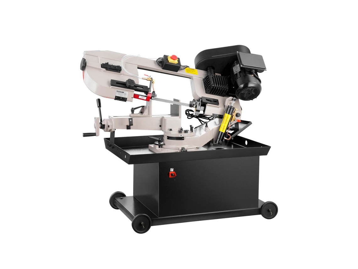 Sierra de cinta industrial de 1,1 Kw para metal, madera, plástico y acero Tekmaquinas
