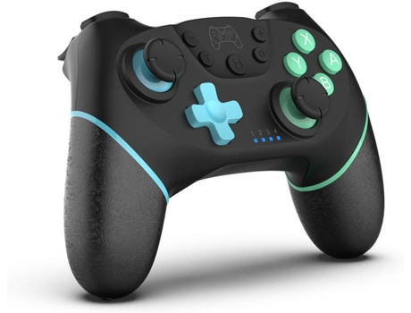 Mando Nintendo Switch Pro ALIN515-2 Azul y Verde (Inalámbrico)