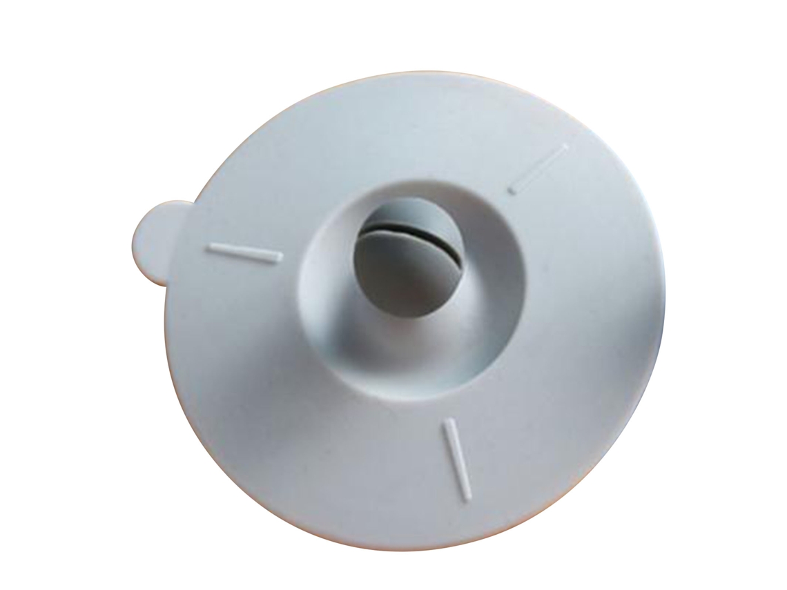 Tapa Universal De Silicona Antipolución Con Asa Para Tazas De Cerámica Y Vidrio - Gris