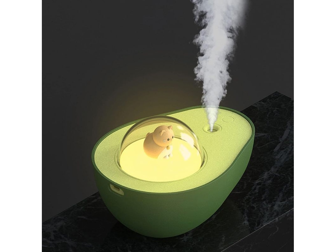 Mini Humidificador Para Dormitorio, Difusor De Aceites Esenciales, 320 Ml, De Sobremesa, Aliento Fresco, Con Luz, Apagado Automático, Sin Agua, Para Coche.