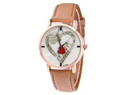 Reloj Unisex Niños Niñas De Cuero Pu Moda Casual De Pulsera (café Claro)