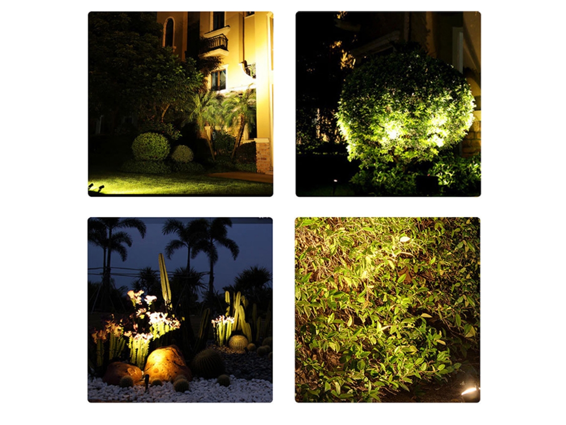2026-lámpara De Jardín Tomshine 4 En 1 5w Cob Led Spotlights Baja Tensión Ip65 Resistente Al Agua Con Pico De Inserción Para Sendero Patio