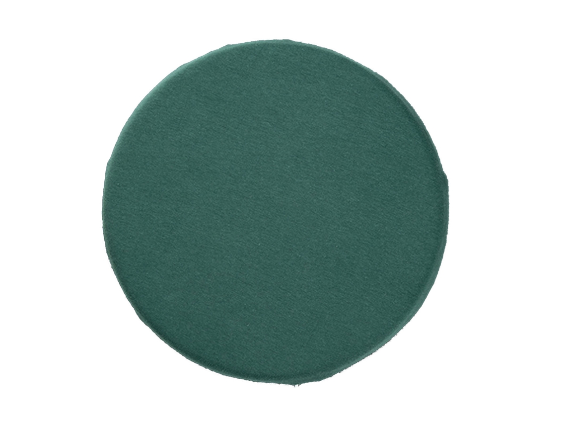 Esterilla Redonda Tatami De Espuma Viscoelástica, Lavable, Cómoda Para Salón Y Cocina, Verde, 35x35x3,5 Cm.