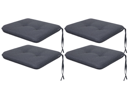 Cojín para Silla de Salón, Cocina, Comedor o Jardín para Interior y Exterior - 4 piezas 50x43cm - Doble cara - Marino SALES CORE