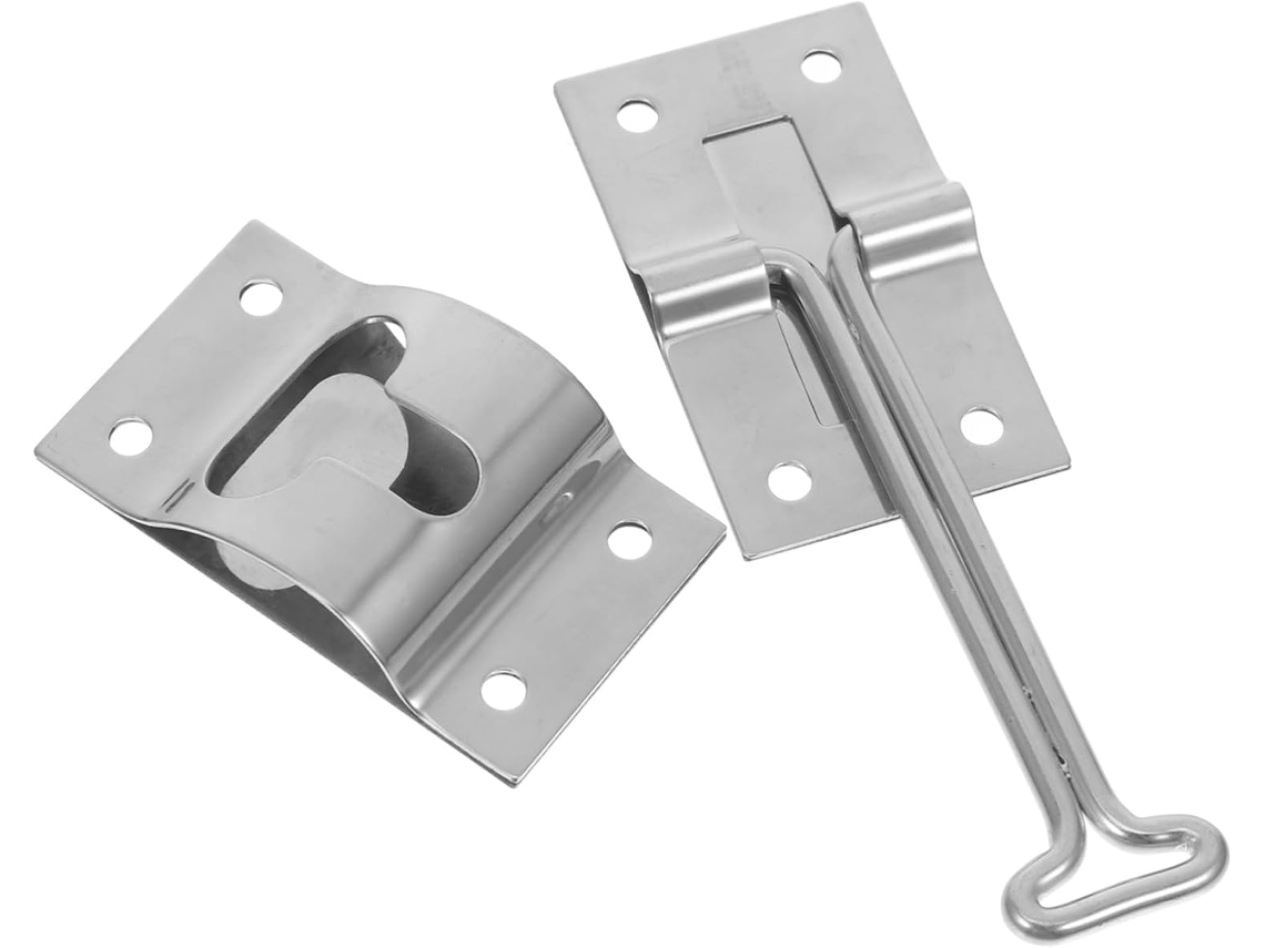 Suporte De Porta De Reboque Em Aço Inoxidável Com Gancho De Retenção Durável Para Autocaravanas.