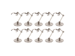 Soporte Para Figuras De Acción De 10 Piezas Para Figuras De 6 Pulgadas, Soporte De Exhibición Negro Translúcido.