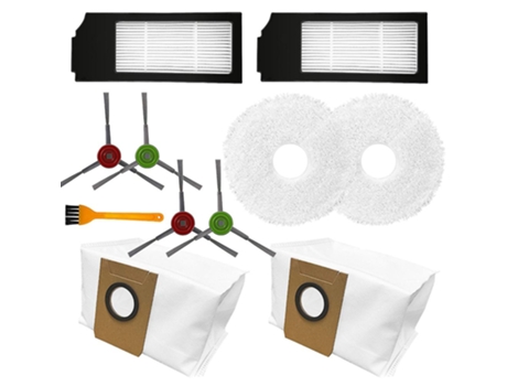 Saco de escova lateral de filtro para ecovacs deebot x1 turbo/omni robot cleaner