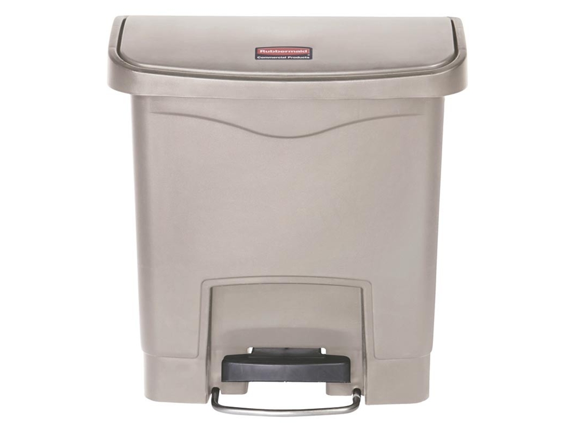 Rubbermaid Slim Jim® De Pedal Frontal 15 L De Resina Beige
