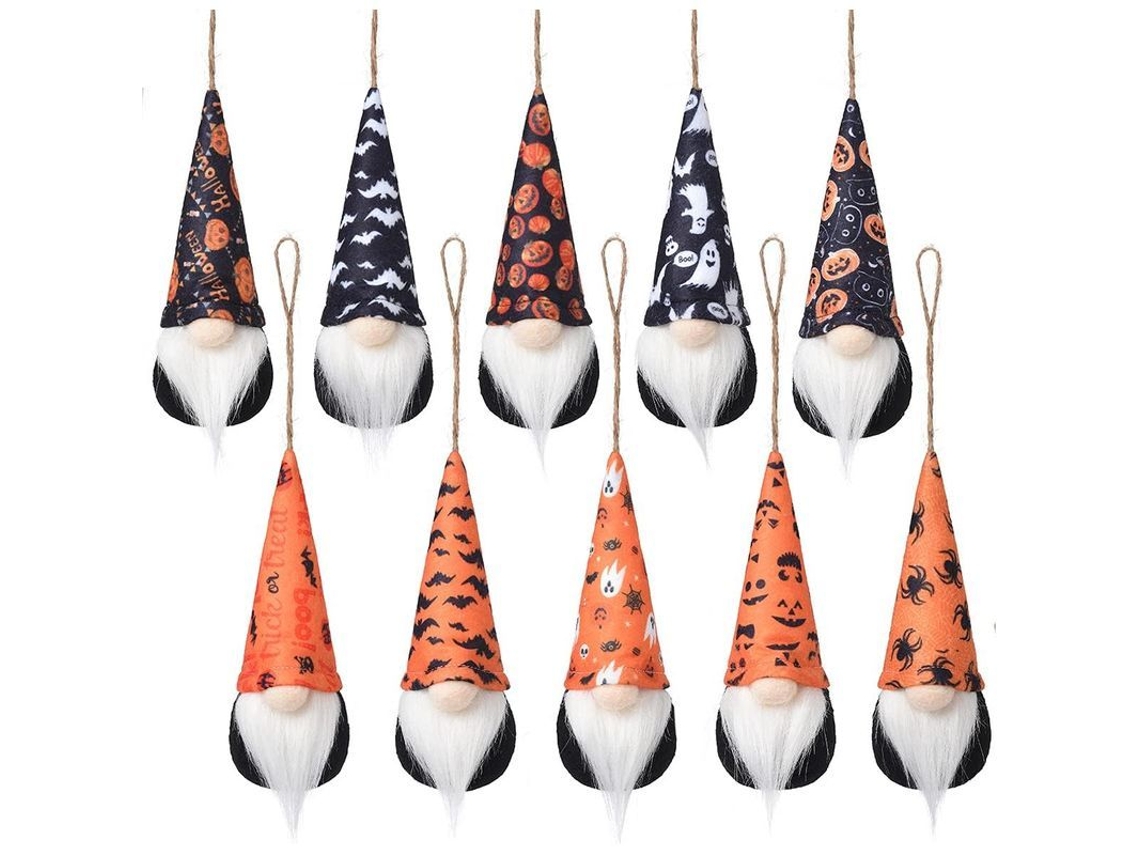 2026-conjunto De 10 Adornos Colgantes De Duendes Para Halloween, Decoración De Hogar Y Árbol