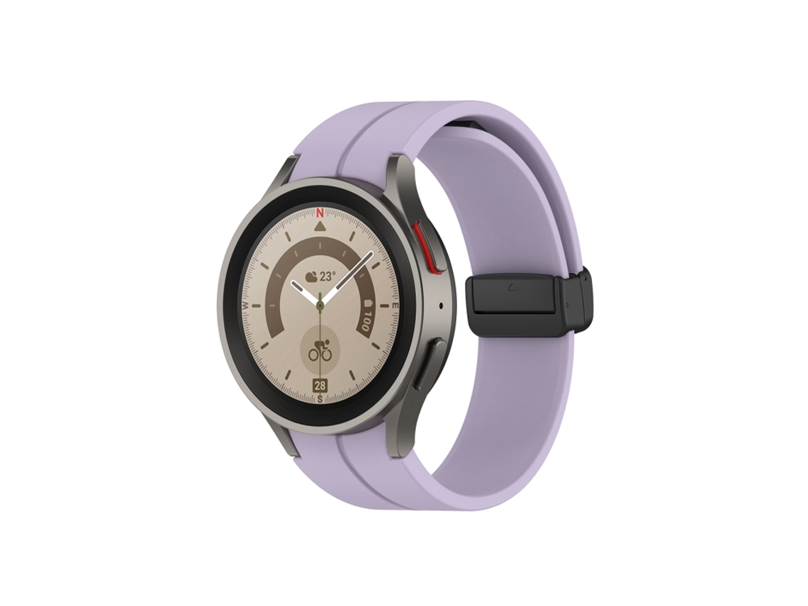 Correa de silicona para Samsung Galaxy Watch 5/5 Pro con hebilla plegable CSYY (40/44/45 mm)