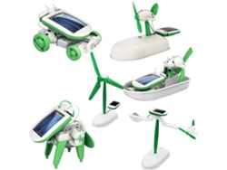 Rebe-kit De Robô Solar Diy 6 Em 1 Para Crianças Brinquedo Educativo De Aprendizagem Montável Por Si Mesmo Presente Ciência Solar