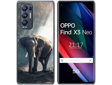 Carcasa Oppo Find X3 Neo TUMUNDOSMARTPHONE Elefante