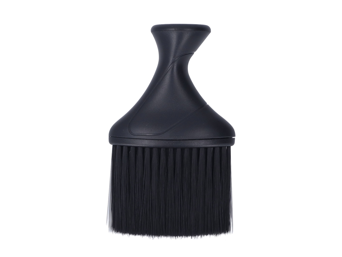 Pincel Para Duster De Pescoço Preto Oblongo Com Cerdas Macias De Nylon Para Barbeiro