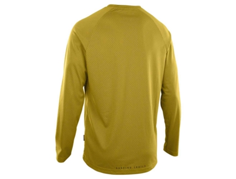 Jerseys ION Camisa De Enduro Manga Comprida Logo Amarelo XS Homem