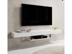 Mueble de TV Anabel en blanco, elegante y funcional Domensino