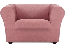 Funda de Sillón EYSA Chester/Klippan Premium Jaz Tejido Multielástico (130 x 110 x 100 cm - Poliéster y Algodón - Rosa)