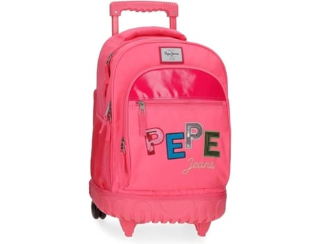 Mochila con Trolley PEPE JEANS Kim (Rosa 32 x 43 x 21 cm) | Worten.es