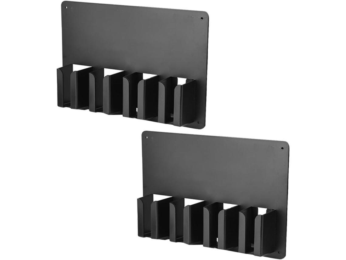 2pièces Soporte Mural Para Tondeuse Cheveux Organisateur De Coiffure Outils De Gain De Place Sabo...