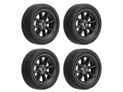 4 Neumáticos Para Coche Rc La0017 A86 Negros, 1 Cm De Ancho, 3 Cm De Diámetro, De Goma, Pieza De Repuesto Para Coche Teledirigido Ld-a86