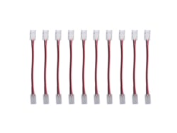 2026-conector De Tira Led Cob Profesional De 2 Pines, 8mm, Doble Cabezal, 10 Piezas Para Hogar, Oficina Y Escuela